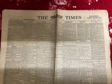 Interesting historic newspaper  , RARE ,NEWS , THE TIMES , 1951 ELECTION SPECIAL picture