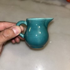 Harlequin Fiesta Vintage Spruce Green Individual Toy Creamer Rare 1939-42 USA picture