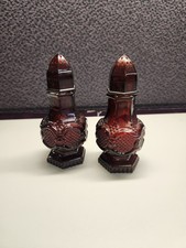 Avon 1876 Cape Cod Ruby Salt and Pepper Shakers picture