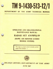 86 Page TM 9-1430-513-12/1 RADAR SET AN/MPQ-39 ADA HAWK MISSILE Pub on Data CD picture