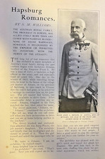 1902 Hapsburg's Austrian Royal Family Franz Josef Franz Ferdinand illustrated picture