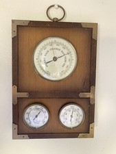 Vintage multi-gauge weather station, manufactured in West Germany.  picture