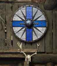 Viking's Valhalla King Canute of Denmark Authentic Battleworn Viking Shield gift picture