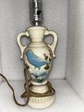 Vintage Shawnee Ceramic Bluebird Table Cottage Vanity Boudoir Lamp picture