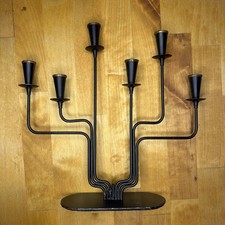 Gunnar Ander for Ystad Metal 1960 Sweden, Metal Candelabra Mid Century Decor picture