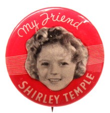 rare original 1930's MY FRIEND SHIRLEY TEMPLE 1.25