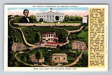 Springfield IL-Illinois, Pilgrimage Of Abraham Lincoln Souvenir Vintage Postcard picture