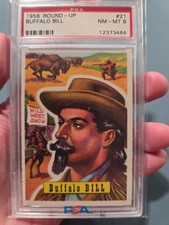 1956 Topps Round Up #21 BUFFALO BILL PSA 8 NM-MT Buffalo Bill picture