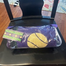 Vintage Wimbledon 2012 Tennis Championship Beach Towel By Christy New NWT Zipper picture