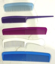 Vintage GOODY USA Lot Of 4 Four Hard Plastic Combs Colorful Lot 6-8” Bonus picture