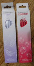 2 NEW 6 packs SCENTED PENCILS GRAPE & STRAWBERRY = 12 count picture