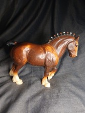 Breyer Vintage Horse #80 Bay Clydesdale Stallion Blaze Version 1980s  picture
