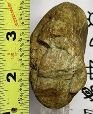 Pre Historic Man Made Authentic Carved Ancient  Stone Effigy/ Figure,  3.9 oz  picture