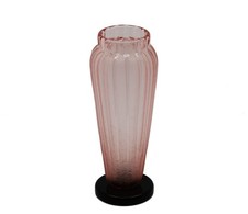 Schneider, Art Deco Pink Tinted Glass Vase, circa 1925 picture
