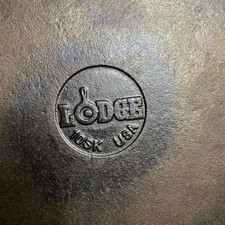 Vtg Lodge 10SK Cast Iron Pan Skillet 12