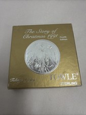 1991 Towle Story of Christmas “Tidings of Joy” Sterling Silver Ornament  picture
