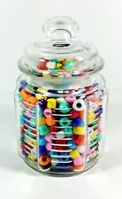 Candy Jar 8oz Glass with Airtight Lid Collectible Container Kitchen Decor 0103  picture