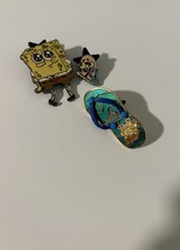 Universal Studios Nickelodeon SpongeBob Lot of 3 Pins 2007-2008 LE of 1500 picture
