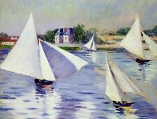 Oil painting Sailboats-on-the-Seine-at-Argenteuil-1892-Gustave-Caillebotte-Oil-P picture