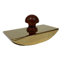 Brass Ink Blotter with Wooden Handle- Antique Vintage Style picture