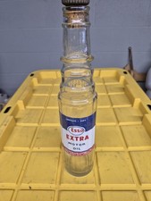 Vintage ESSO EXTRA Motor Oil  Tall Bottle w/ Stopper&Cap. 1 Pt. London, SWI.Rare picture