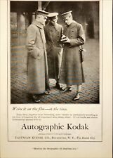 1917 Autographic Eastman Kodak WWI Soldiers Write on the Film Antique Print Ad picture