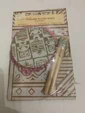 Vintage c.1970's Hawaiian Racing Wheel Toy Souvenir Of Hawaii Sealed Package picture