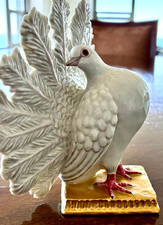 Nymphenburg Porcelain Fantail Pigeon Dove Figurine picture