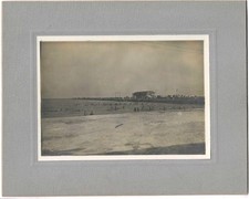 1915 St. Petersburg Florida Beach Bathers Photo Antique Ocean Bathing FL picture