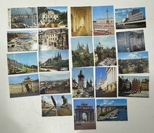 Lot Of 21 Unsent Vintage Travel Photo Postcards 1970's Europe, Russia, Etc. picture