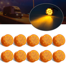 10Pcs 2 Inch round Led Marker Lights 9 Diodes W Reflectors Truck Trailer picture