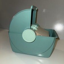 * NEW* VTG Household Hi-Speed Cookbook 1956 Rolodex Turn Style Recipe Turquoise picture