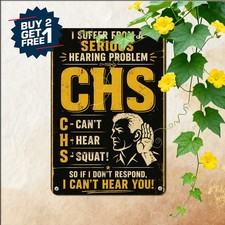 School Classroom Teacher Humor I Suffer From Hearing Novelty Metal Tin Sign 8x12 picture