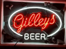 Gilley's Beer Oval Logo Neon Sign 17