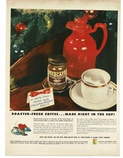 1946 Nestle Nescafe Instant Coffee for Santa Claus Christmas Tree Print Ad picture