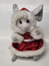 VTG GEMMY Animated Singing Mouse Mrs Claus Holiday Wish You a Merry Christmas picture