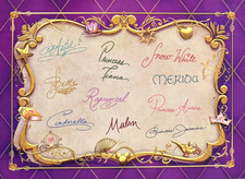 Akershus Royal Banquet Hall Princess Autograph Card Disney World EPCOT Merida 10 picture