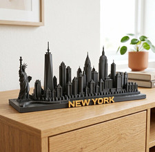 New York Skyline Figurine with Statue of Liberty and