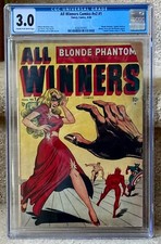 1948 Timely All Winners Comics #1  CGC 3.0. Blonde Phantom Captain America Subby picture