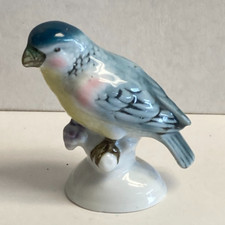 Gerold Porzellan Parakeet Bird Porcelain Figurine Bavaria Vintage picture
