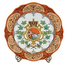 Antique Wedgwood Plate 1911 Natura Fortis Industria Crescit Quebec Canada 10