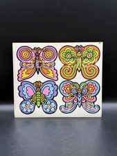 Jan Pienkowski Stickers 70s Dead stock Sticker Sheet Butterflies 24 x 20cm picture