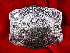 GALLUP NM PRO RODEO TOP HAND ALL AROUND CHAMPION TROPHY BUCKLE☆2005☆RARE☆465 picture