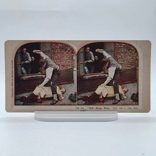Hermann Künzren 1906 Comic Stereoview Biff Bang Bing Call Me a Liar Will You picture