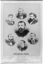 1877 Evangelists D.L. Moody Ira D. Sankey P.P. Bliss Composite Engravings picture
