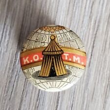 VTG Collectible Button: KOTM Knights of the Maccabees Jas M GOODELL JM picture