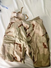 New US Army Desert Camo Combat Pants Med Long. See Pics picture