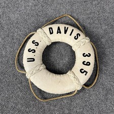 Vintage USS Davis DD-395 Life Preserver Ring Buoy WW2 Navy Destroyer Ship Decor picture