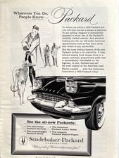1958 Packard Print Ad Wherever You Go People Know picture