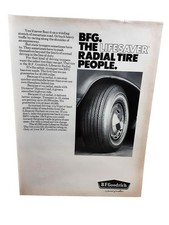 1971 BF Goodrich Lifesaver Radial Tire Original Vintage Magazine Print Ad picture